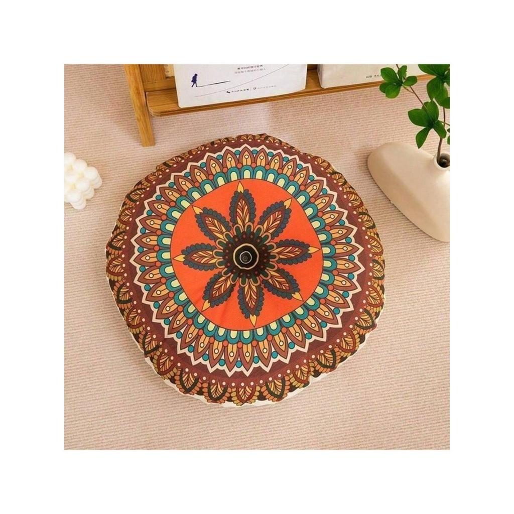 Bohemian Style Soft Round Cushion, Suitable for Living Rooms, Offices, and Gaming Chairs.