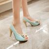 Elegant New Fashion Women's Heels With Bowknot Peep Toe For Princess Lolita Look Size 35-43
