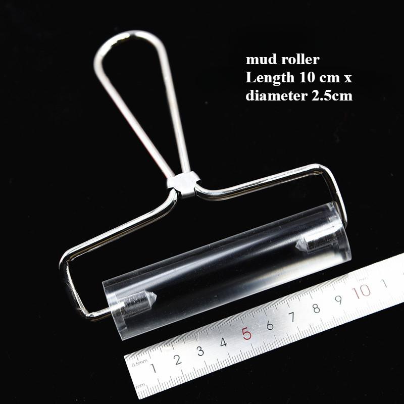 Polymer Clay Rolling Pin - Acrylic Hollow Solid Transparent DIY Craft Tool for Modeling & Sculpting