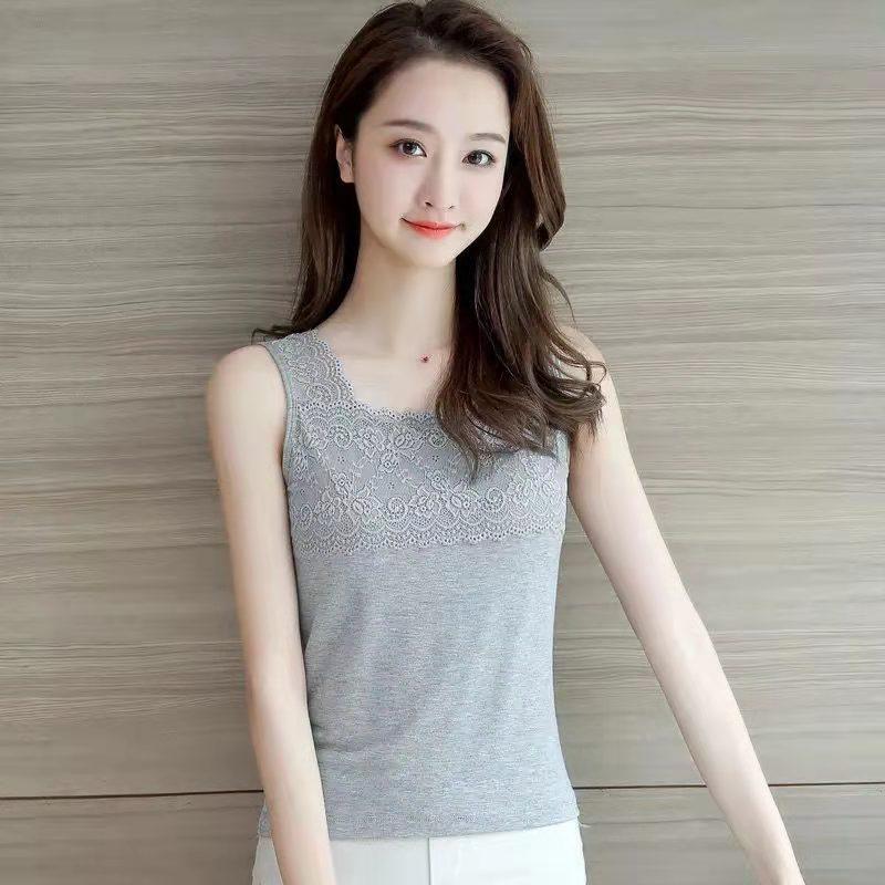 Suspender Vest Women's Lace Fat Mm Large Size Short Bottoming Sexy Small Bottoming Shirt