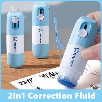 10 ml korektora do papieru termicznego z narzędziem tnącym Otwieracz do pudełek Ochrona prywatności Szybkoschnący