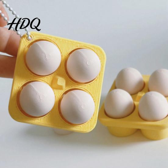Novelty Holiday Gift 3D Printed Keyboard Fidget Toy Egg Carton Clicker Toy with Clicky Feel Desktop Ornament Keychain for Adults Work Desk Backpack
