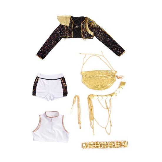 Girls Demon Hunters Costume Halloween Pop Singer Cosplay Outfits Full