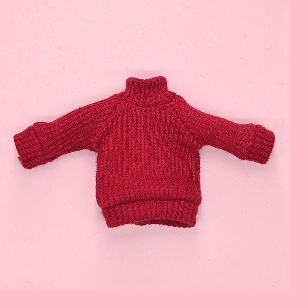 

DIY ручної роботи аксесуари для ляльок одягання одяг для ляльок светр топи повсякденне плаття міні в язаний светр 3