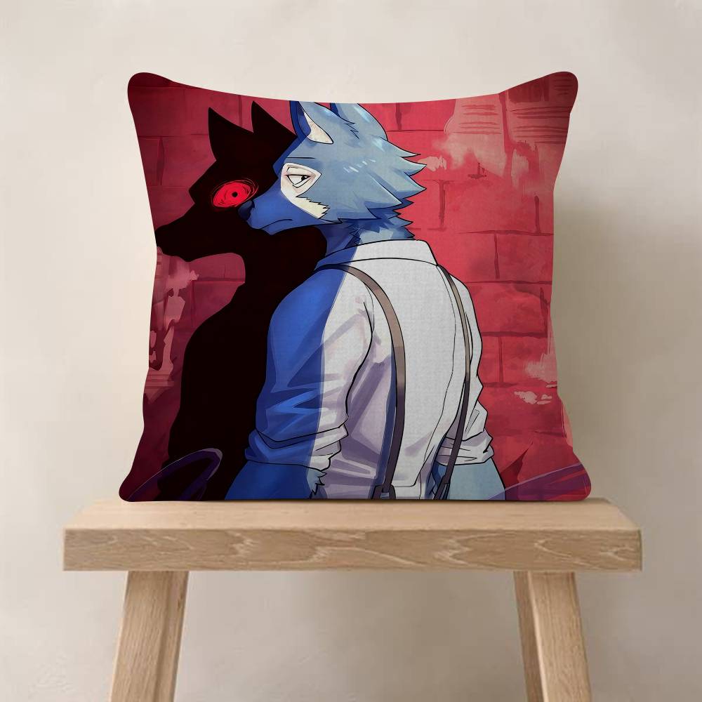1pc Anime Beastars Cushion Cover Car Throw Pillow Case For Sofa Car Christmas Gift