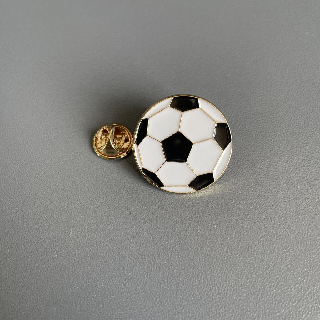 1 Pack, Football Enamel Brooch, Enamel Brooch, Oil Drop Brooch, Brooch, Clothing Accessories, Buckle Pin, Japanese Small Mini Neckline Pin,