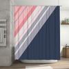 Shower Curtain Set Waterproof Abstract Stripe Pattern Bathroom Decor Modern Farmhouse Coastal Fabric Backdrop