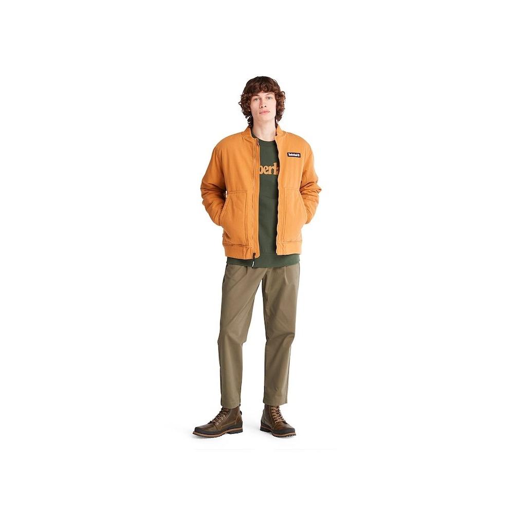 Timberland [Timberland] Utility Canvas Bomber Jacket Orange Tb0a5vfnp471 Q0e5001900604
