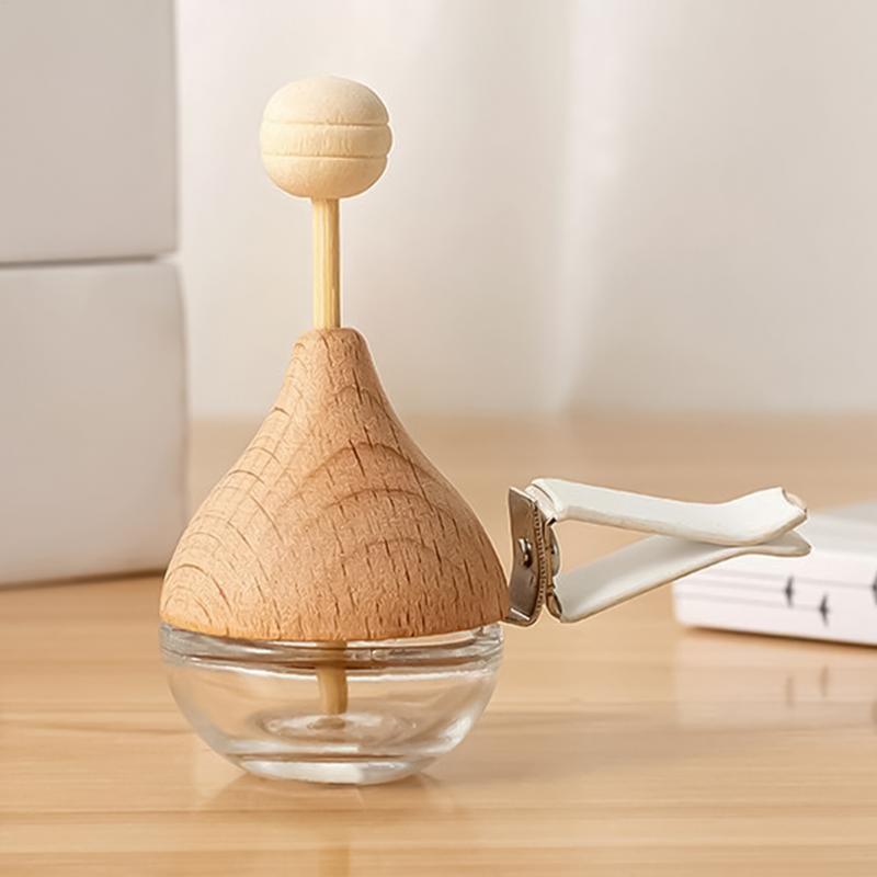 auto Air Freshener Car Perfume Clip Essential Oil Diffuser Vent Empty Glass Bottle Decoration Aromatherapy Glass Bottle