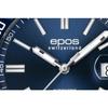 EPOS Men's 3504BL Automatic Diver's Watch, 500m Water Resistant, Ceramic Bezel, Silver
