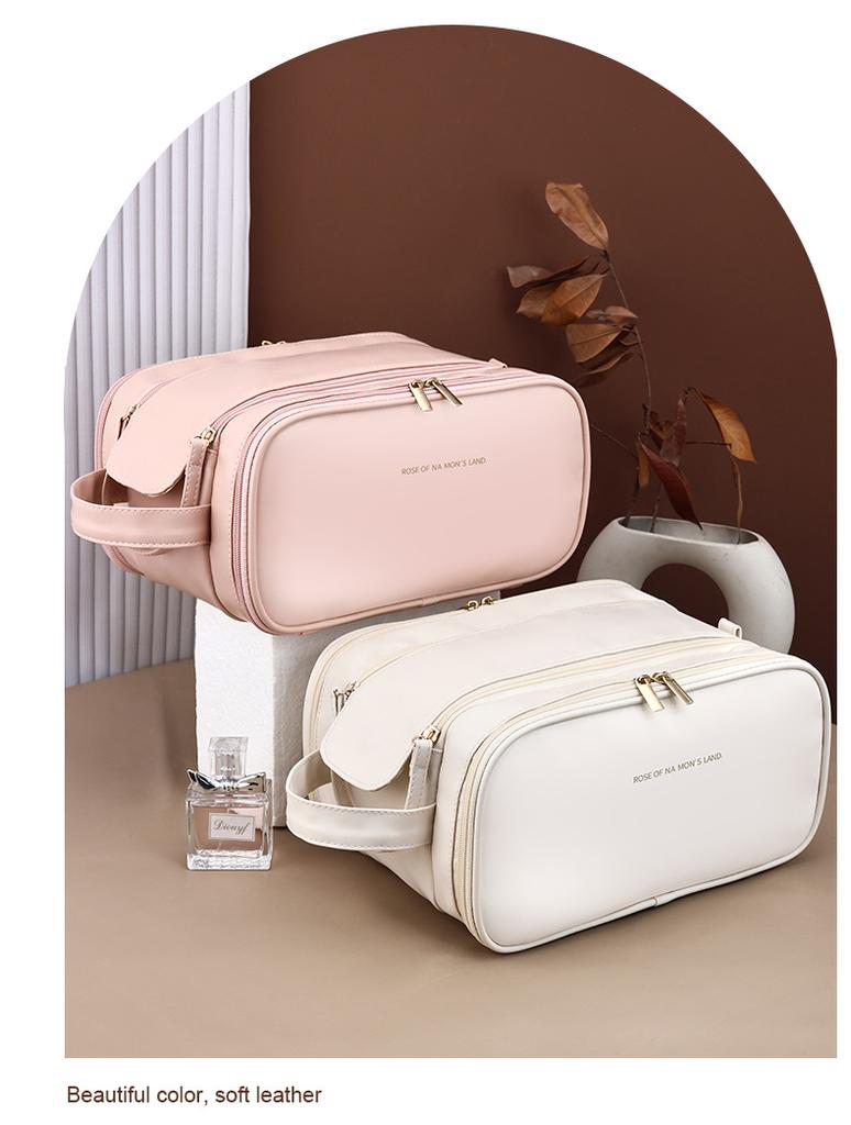 Damen Reise Kosmetiktasche Wasserdichte Make-up Aufbewahrungstaschen Organizer Große Kapazität Kosmetik Toilettenartikel Tasche Waschbare Hautpflege Tasche