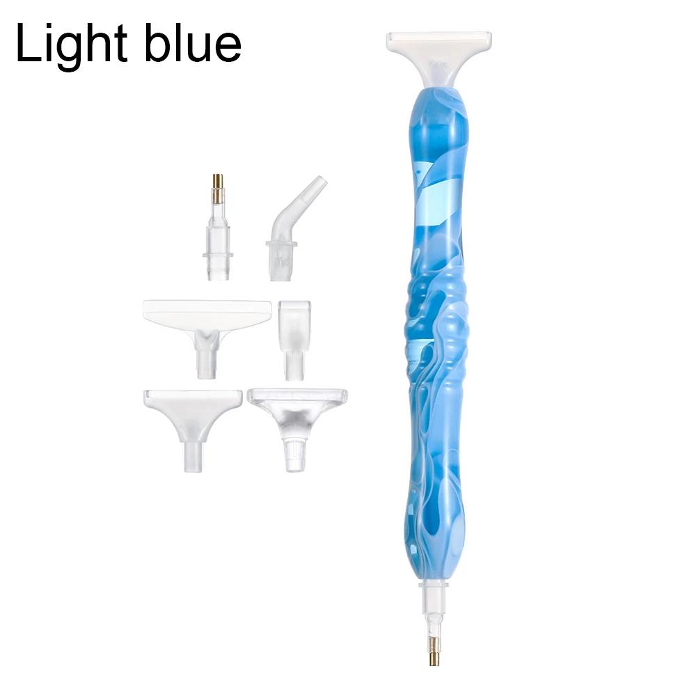 Resin Point Drill Pen 5D Diamond Painting Handmade Tool Kits for 5D Painting with Replacement Drill Picker Clay Tray Accessories