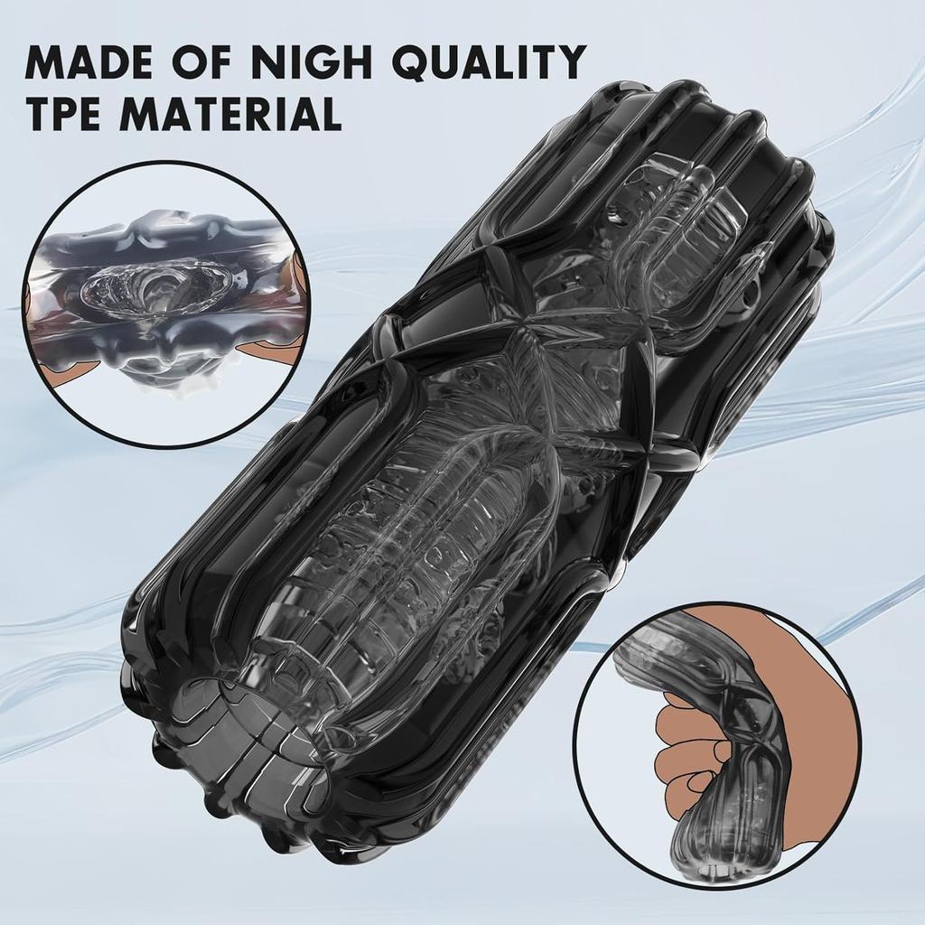 Male Masturbator Pocket Pussy Realistic Male Sex Toys 3D Faux Pocket Masturbator Soft and Reusable Stretchy Pocket Pussy