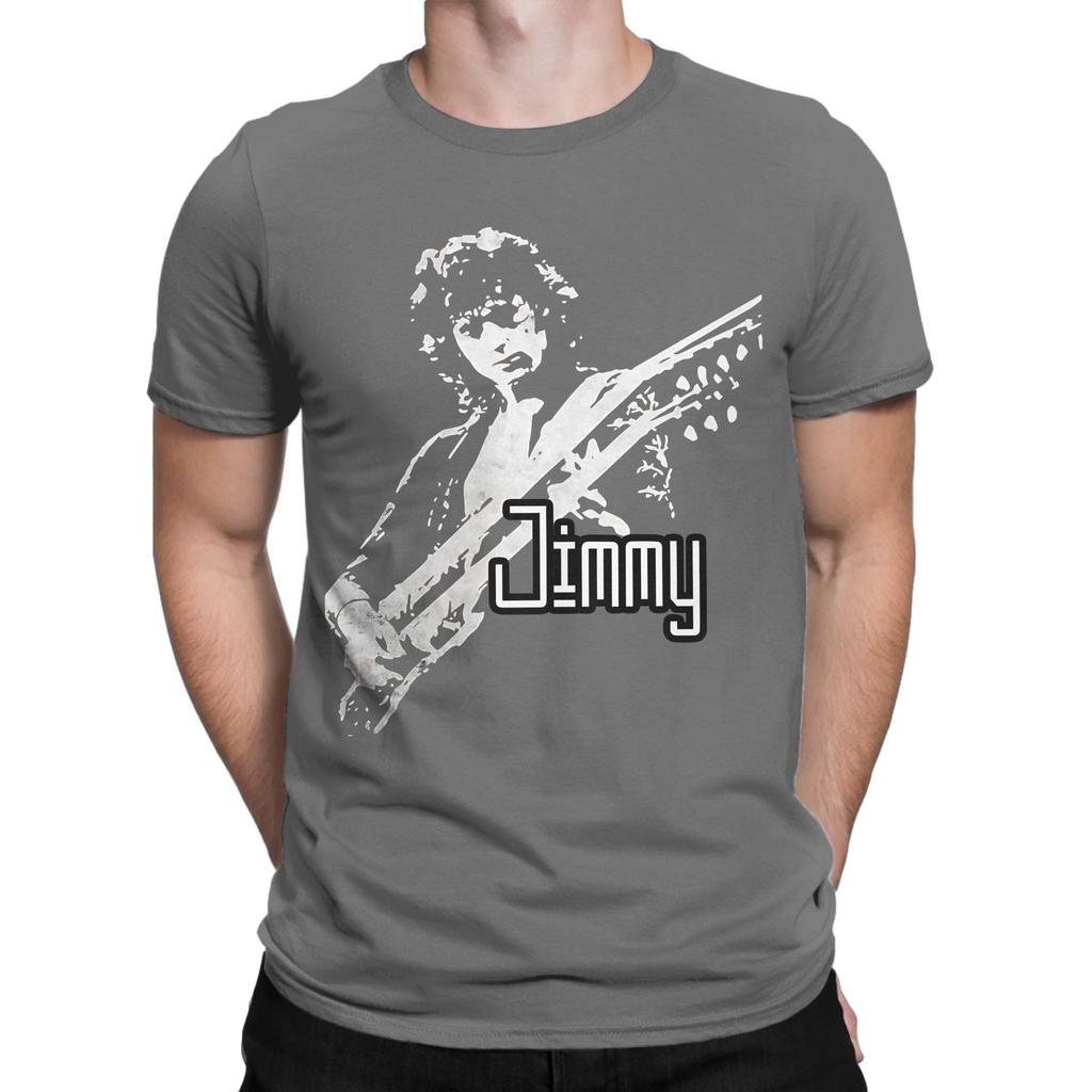 Jimmy Art Essential Funny 100 Cotton Tshirt Jimmy Page Tees Tops For Unisex