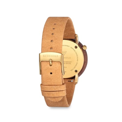 Kabholz Women's Wooden Watch, German Design, Water Resistant, Officially Imported, MCAR7561