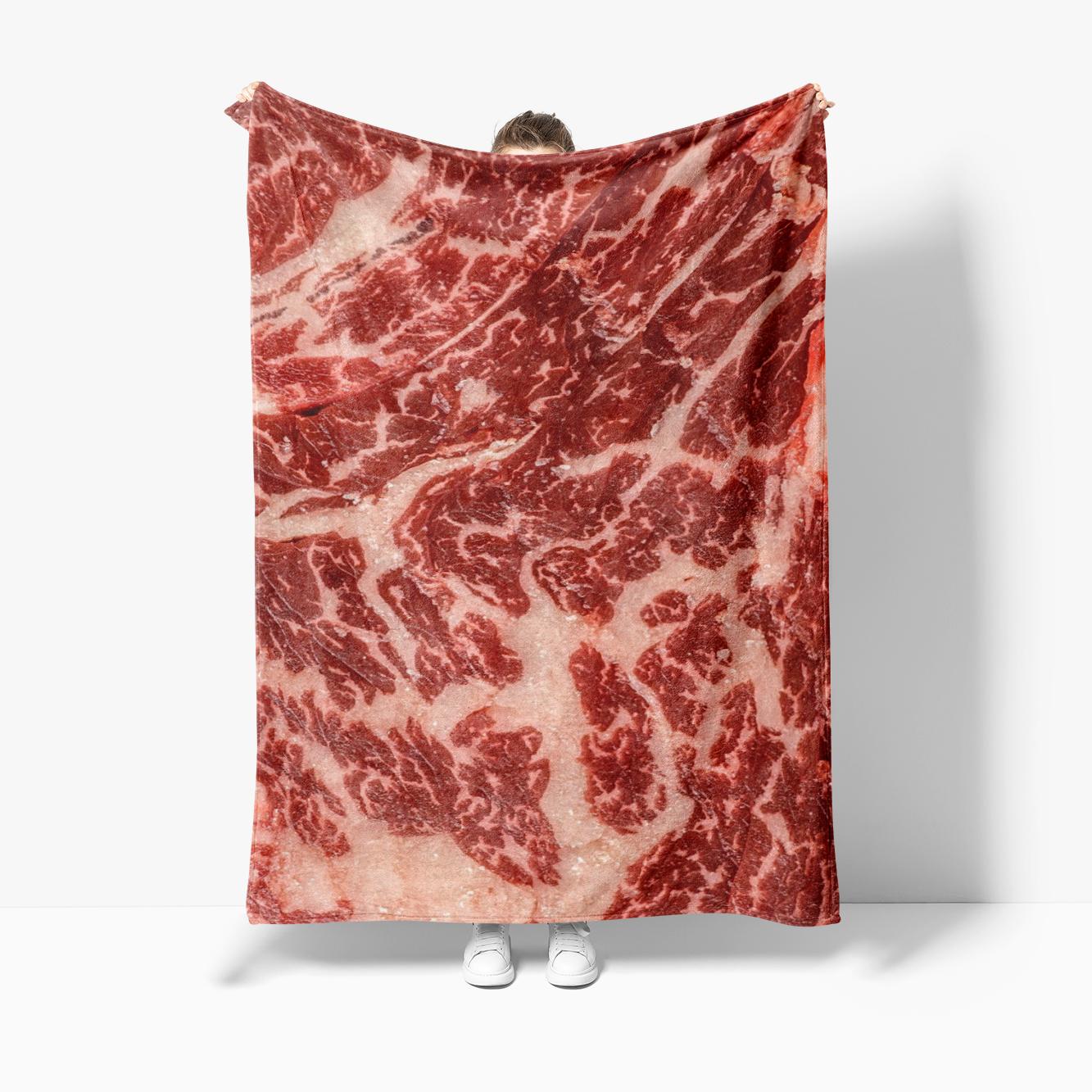 

130x150cm1pc Meat Throw Blanket Sofas Moving Blanket Dorm Room Essentials Blanket Sofa 180x230cm