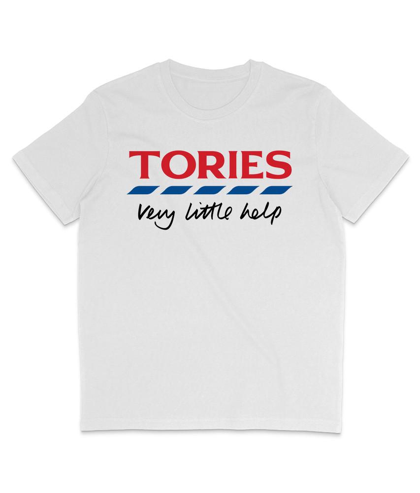 

TORIES Very little help Organic tshirt Politics Thatcher Labour Unisex T-Shirt M