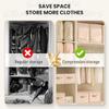 Heavy-Duty Self-Compressing Storage Bag - Portable Organizer for Clothes, Blankets & Quilts, Ideal for Closet Organization