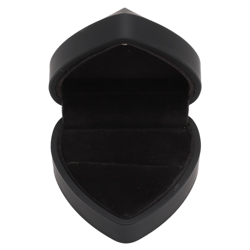 Box LED Heart Shaped   Box Waterproof Exquisite   Case Romantic Decorative Jewellry Display Box for Proposal Engagement Wedding