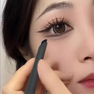 [Same Style As Liu Yifei] Fox Eyeliner Gel Pen, Non-Smudge-Proof, Waterproof, Sweat-Proof, Long-Lasting Cream for Beginners