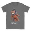 Men Women Graphic Printing Team Punch Punch the monkey Baby Monkey Holding Plush Toy  Tee T Shirt 100 Cotton  Tshirts Clothing