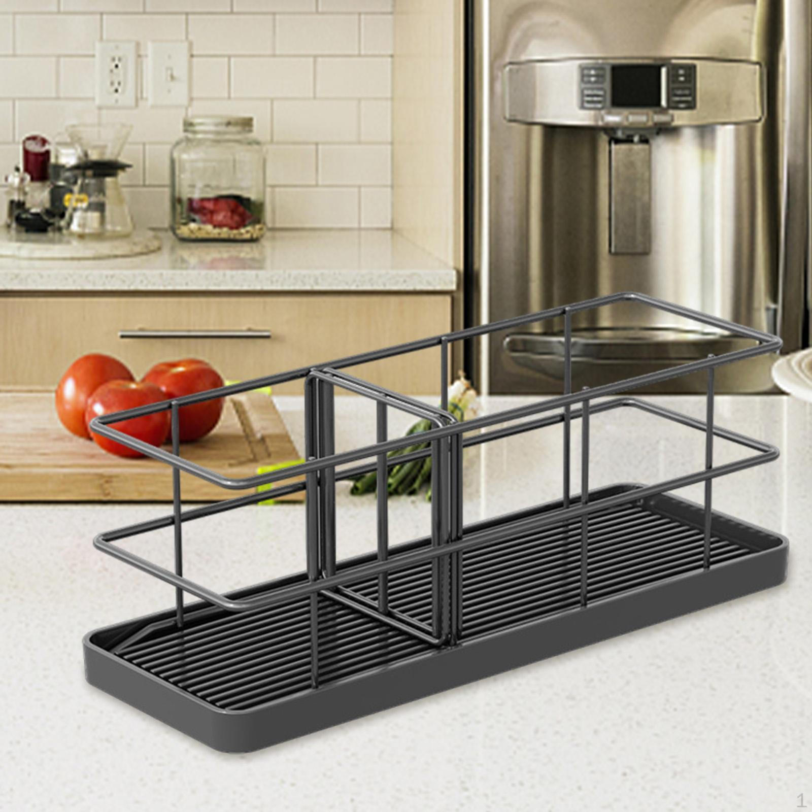 

Держатель для губки для раковины, полка для хранения щеток, корзина для слива из нержавеющей стали для мытья посуды