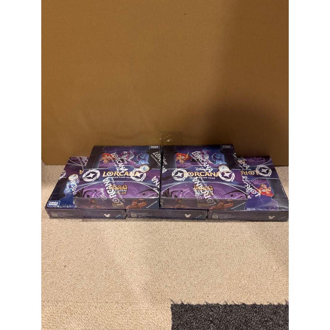 Used Disney Lorcana Ursula s Counterattack 5BOX New Unopened Shrink Included
