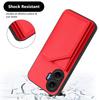 For Xiaomi Poco F7 5G/Redmi Turbo 4 Pro 5G Case Card Holder Kickstand Skin-Touch Phone Cover with Wrist Strap