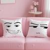 classic art theme Man Face Cushion Cover Soft  EasyWash Pillow Case  Versatile for Couch Bed Travel and Office