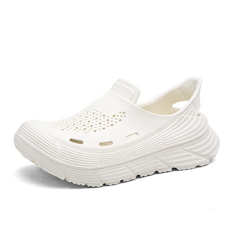 

Summer light foot cover hole shoes men s outer wear stepping on shit soft bottom bag head sandals casual sports beach shoes men s 45