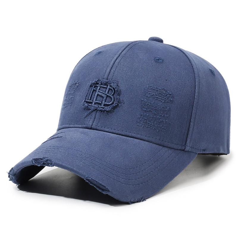 Fashion Vintage Distressed Cotton Embroidered Baseball Cap For Men And Women Outdoor Sun Protection