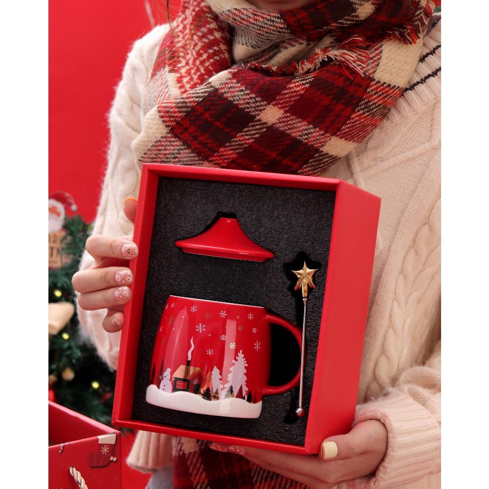 Christmas Mug High Value Creative Ceramic Cup Santa Coffee Cup Gift Box Souvenir Water Cup Gift