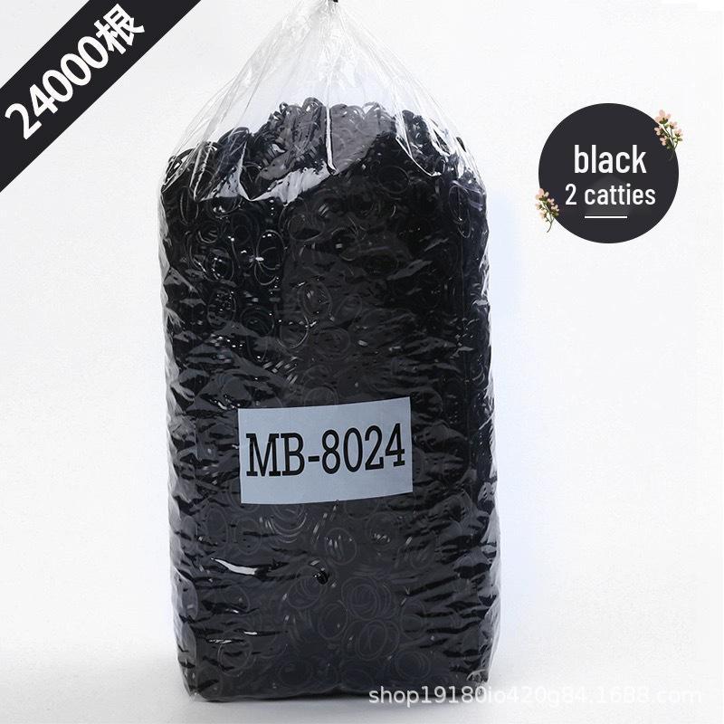 Barbershop High Elasticity Perm Rubber Bands with Leather Cover - 500G