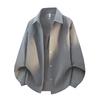 Men's Oversized Button Down Shirt - Casual Loose Fit with Western Chest Pockets
