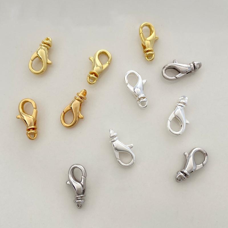 Rotating Copper & 14K Gold-Plated Heart Lobster Clasp for Long-Lasting Color in Necklace & Bracelet Jewelry