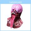 Latex Zombie Maske mit langer Zunge für Halloween Cosplay Party Kostümzubehör