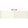 Vidaxl Retractable Side Awning for Terrace, 180 X 600 Cm, Cream