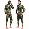 Men's Camouflage 5MM Thick Wetsuit: Warm, Long Sleeve, One-Piece for Fishing & Hunting