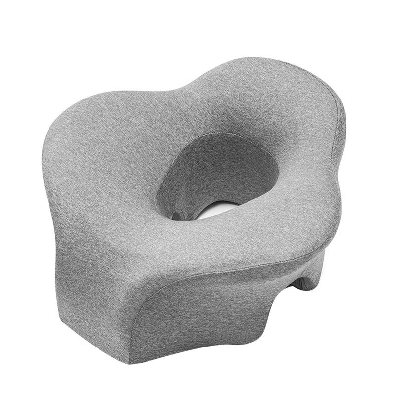 HHO-For Massage Table Compatible Face Down Pillow Dual Exhaust Holes Memory Foam BBL For Massage Headrest For Bed серый 4400₽