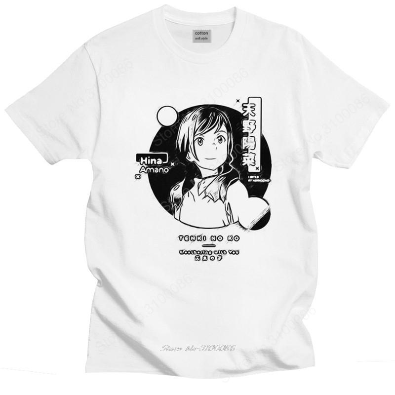 

Classic Weathering With You Tshirt Unisex Crew Neck Short Sleeved Unisexga Tenki No Ko Hina Summer Tee Preshrunk Cotton T Shirt Gift S