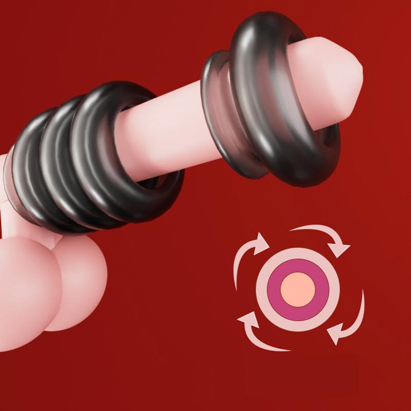 New Male Cock Ring Stretcher Scrotum Penis Ring Delay Ejaculation Reusable Cockring Lock Ring Sex Toys for Men Adults Shop