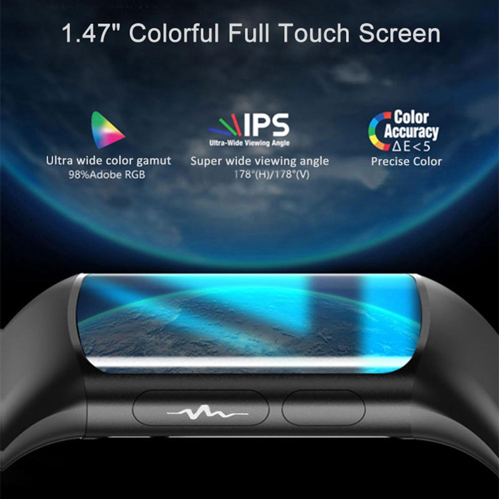 H8 1.47" Screen Fitness Tracker with Heart Rate Blood Pressure Blood Oxygen Health Tracker Smart Watch