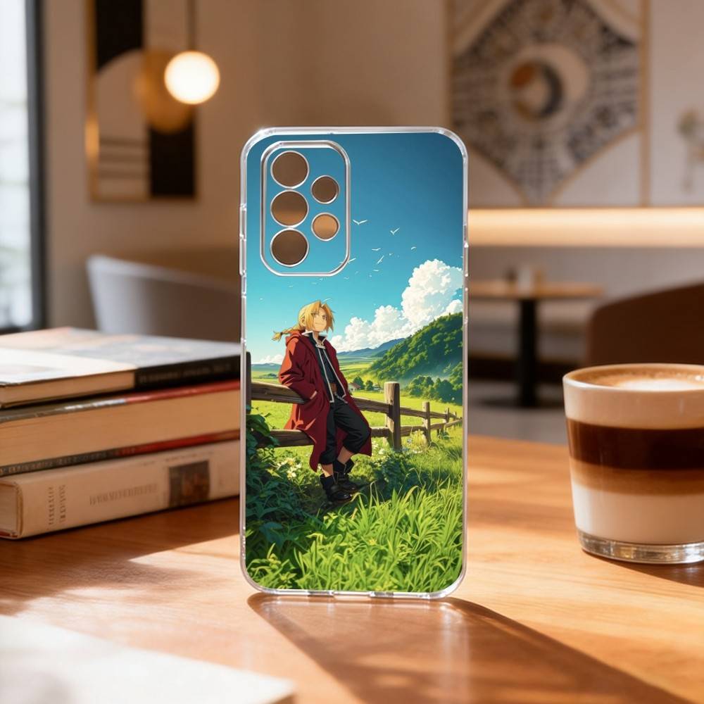 

Edward Elric Fullmetal Alchemist Anime Phone Case For Samsung S25,S24,S21,S22,S23,S30,Ultra,S20,Plus,Fe Transparent Cover Samsung S305G