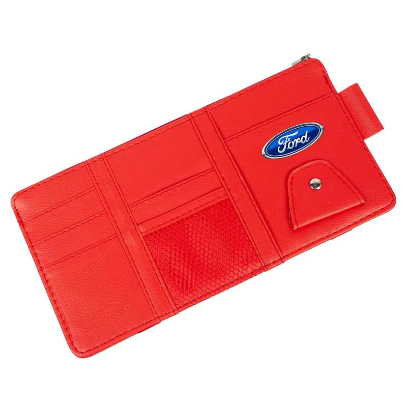 Car Sun Visor Point Type Multi-function Storage Bag Car Accessories For Ford Focus Mondeo Kuga Fiesta MK7 Escort Explorer Edge 2 4 MK2 MK4