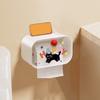 Waterproof Cartoon Tissue Holder No Punching Paper Towel Box Wall Mounted Tissue Box  Bathroom