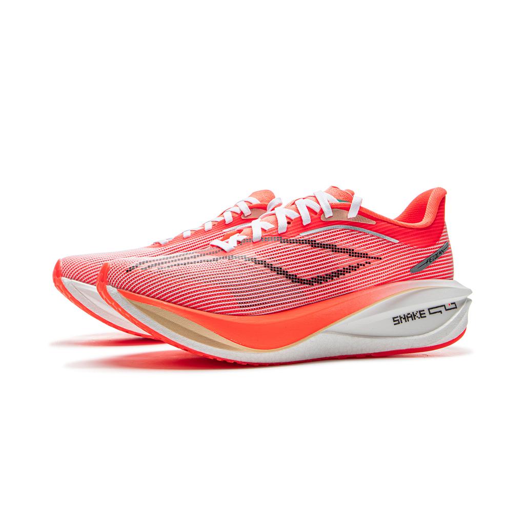 New LiNing Feidian 5 Challenger Low Top Carbon Plate Running Shoes Women's Red ARMV002-7