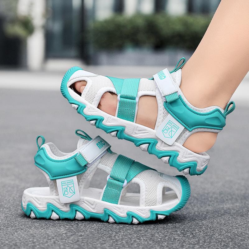 28-39 Summer Kids Closed Toe Collision Prevention Girls Sandals Sports Shoes Boys Sandals Flip-Flops