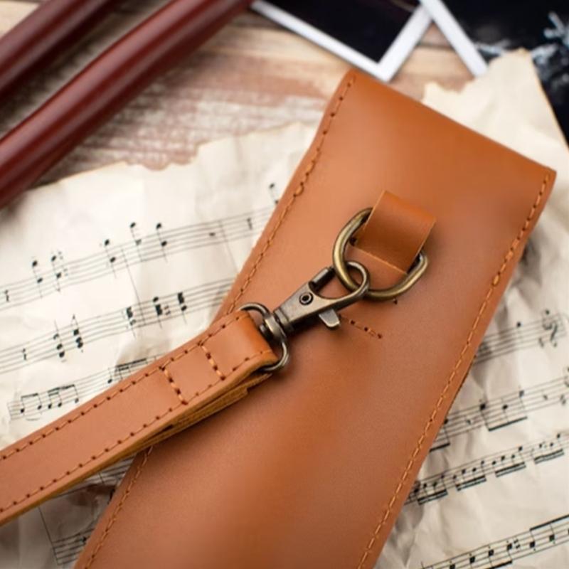 Drumstick Protective Case PU Leather Portable Drumsticks Storage Pouch Waterproof Drum Stick Bag Easy to Carry