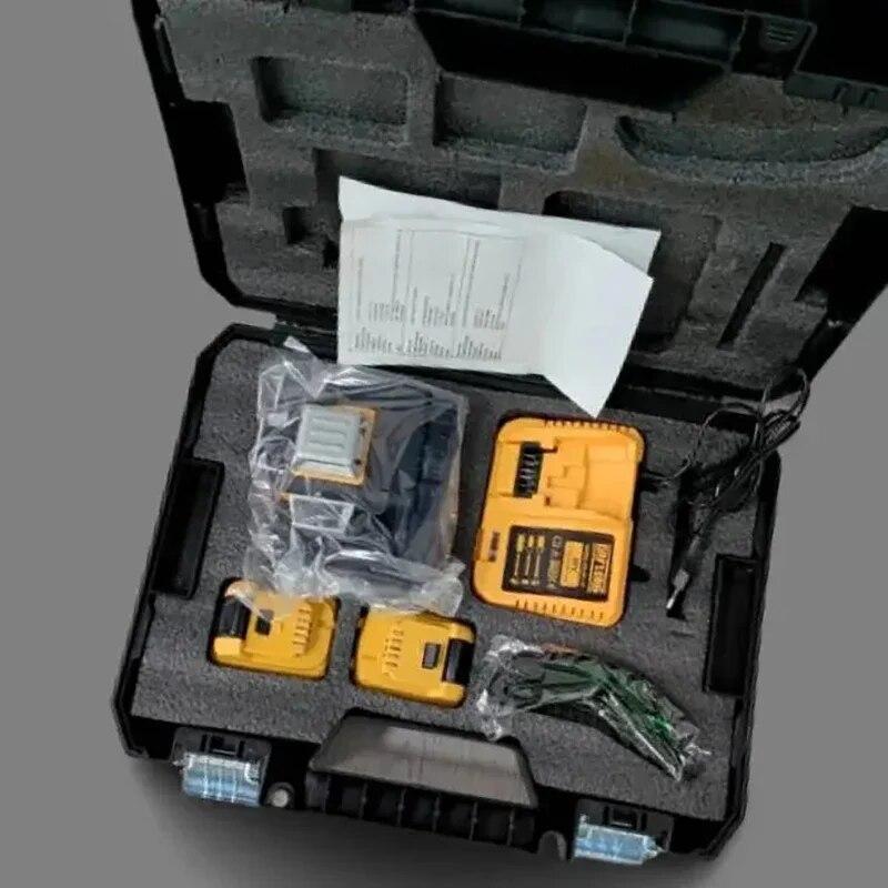 Multifunktionell 12v Strong Light Fine Line Laser Levels 360° Roterande High Precision Green Line Automatisk Leveling Laser Level