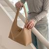 Shoulder Bag for Women Retro Pu Leather Clutch Purses Simple Hoboes Handbag with Zipper Closure Evening Underarm Purse